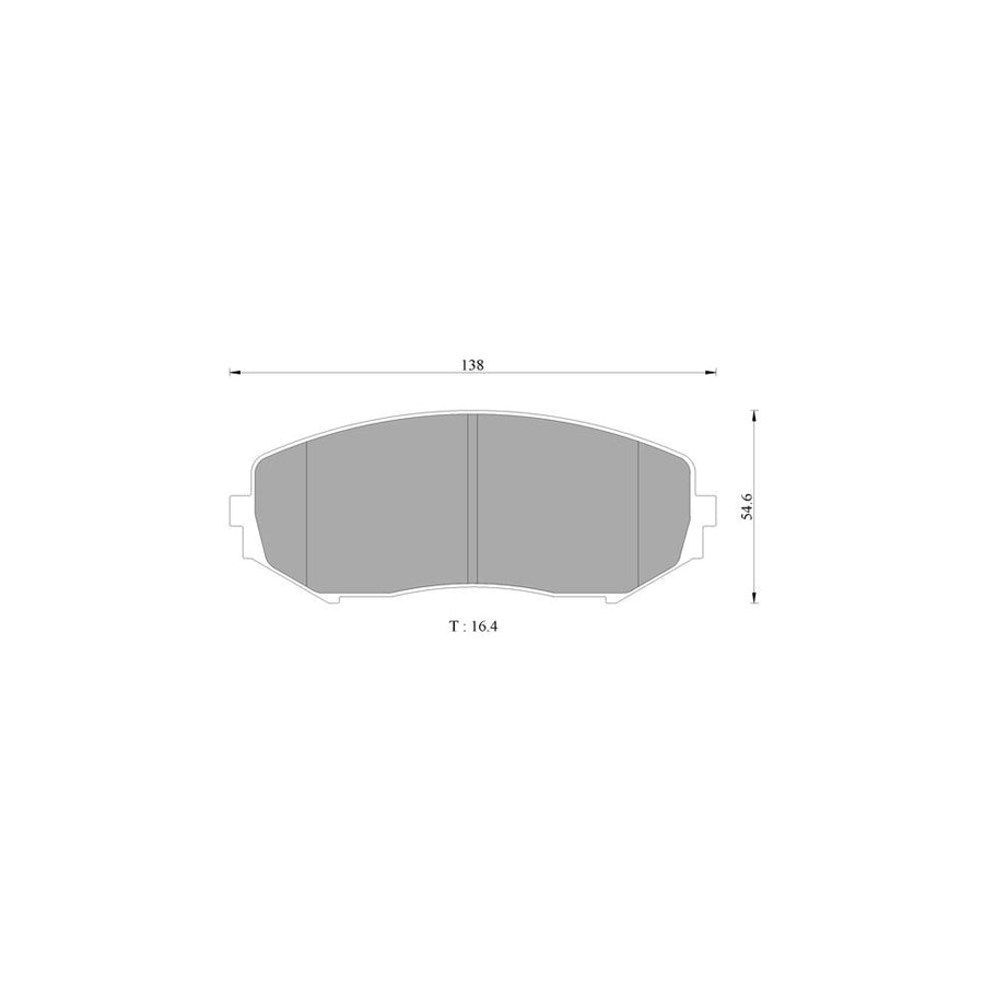 Bosch 0986Ab2371 Brake Pad Set For Suzuki Grand Vitara Ii Off Road Jt Te Td Without Acoustic Wear Warning BP2371N