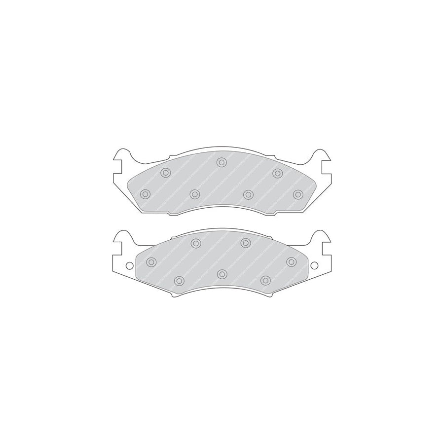 Ferodo Premier Fdb272 Brake Pad Set Incl Wear Warning Contact