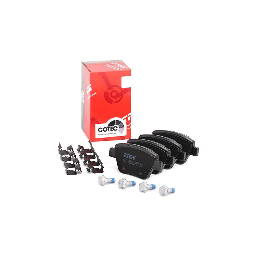 TRW Cotec Gdb1841 Brake Pad Set Not Prepared For Wear Indicator With Brake Caliper Screws With Accessories