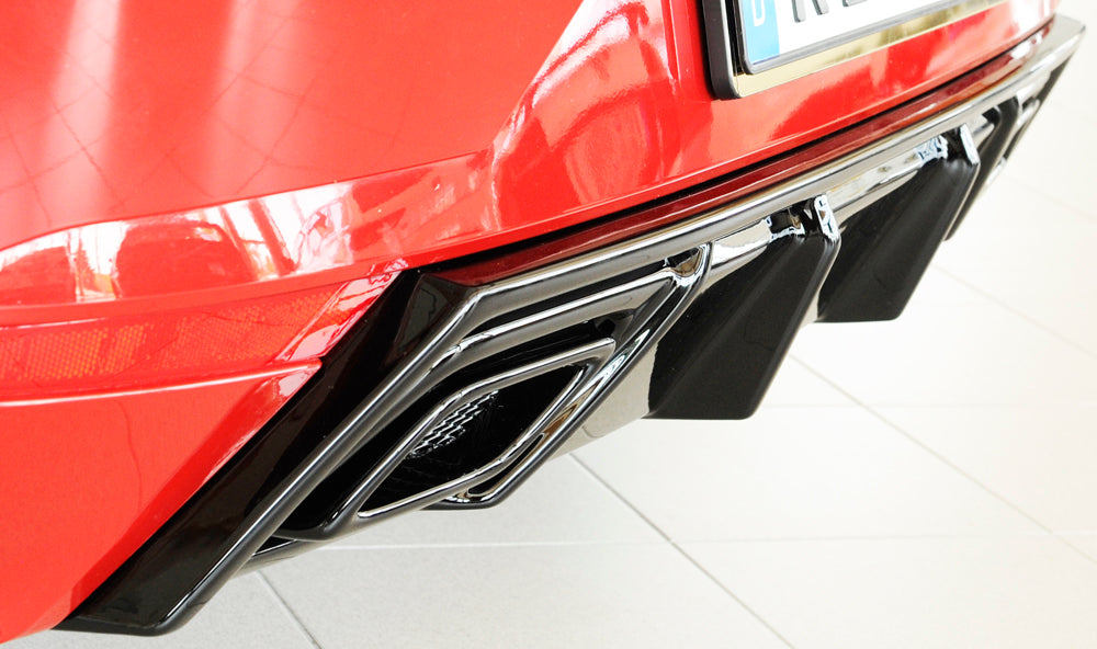 Rieger 00088166 SEAT KJ Rear Diffuser (Ibiza FR & Ibiza) - Glossy Black