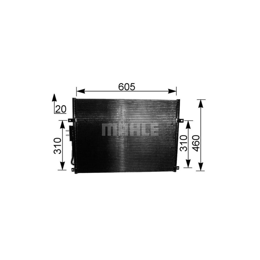 MAHLE ORIGINAL AC 219 000S Air conditioning condenser without dryer