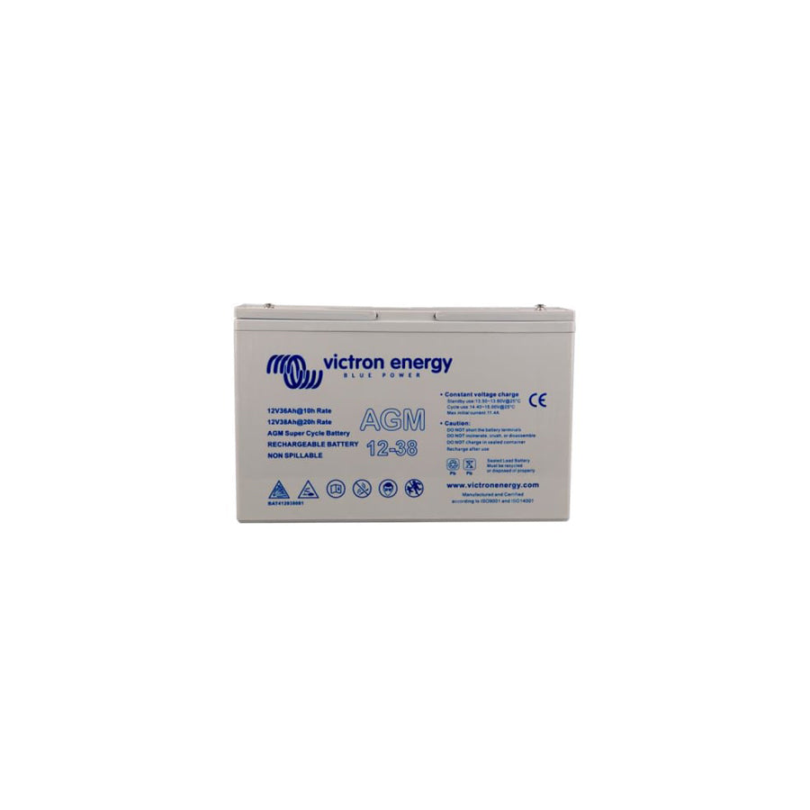 Victron Energy AGM Super Cycle Battery 12V 38Ah (M5) - BAT412038081
