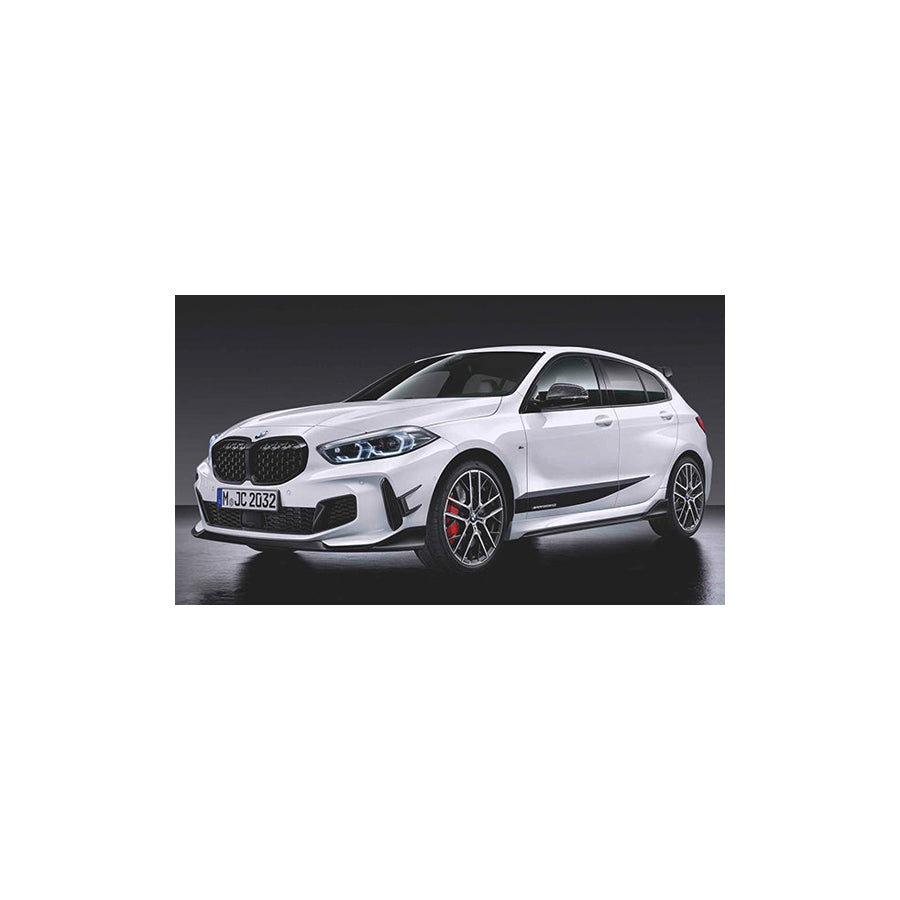 Genuine BMW 51112468204-51112468205 M Performance F40 High-Gloss Black Aero Flicks / Canards (Inc. 118i, 120dx & M135i)