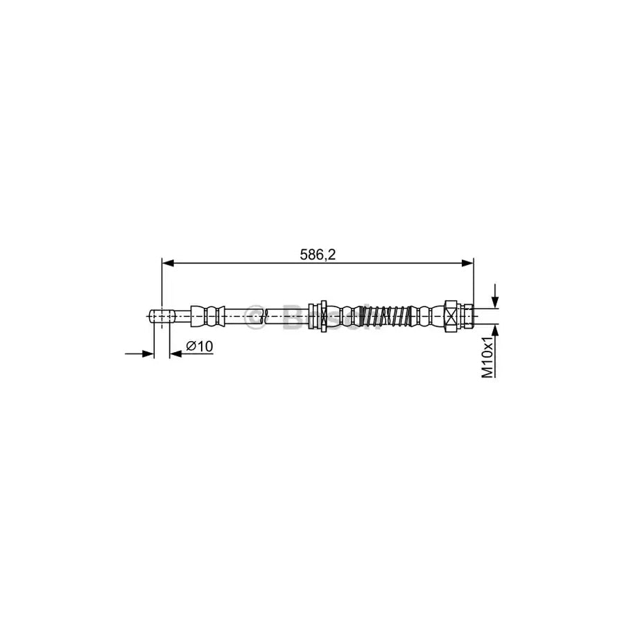 BOSCH 1 987 481 959 Brake Hose for MITSUBISHI Outlander I Off Road CU 575Mm M10X1