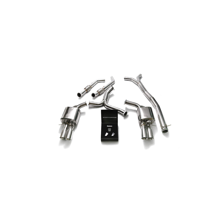 Armytrix MBC4Q-QS11C Valvetronic Exhaust System for BRABUS Diffuser Mercedes-Benz C400 | C450 | C43 AMG W205 2015-2021 with Quad Chrome 3.5" | Duco Car Parts UK Car Parts