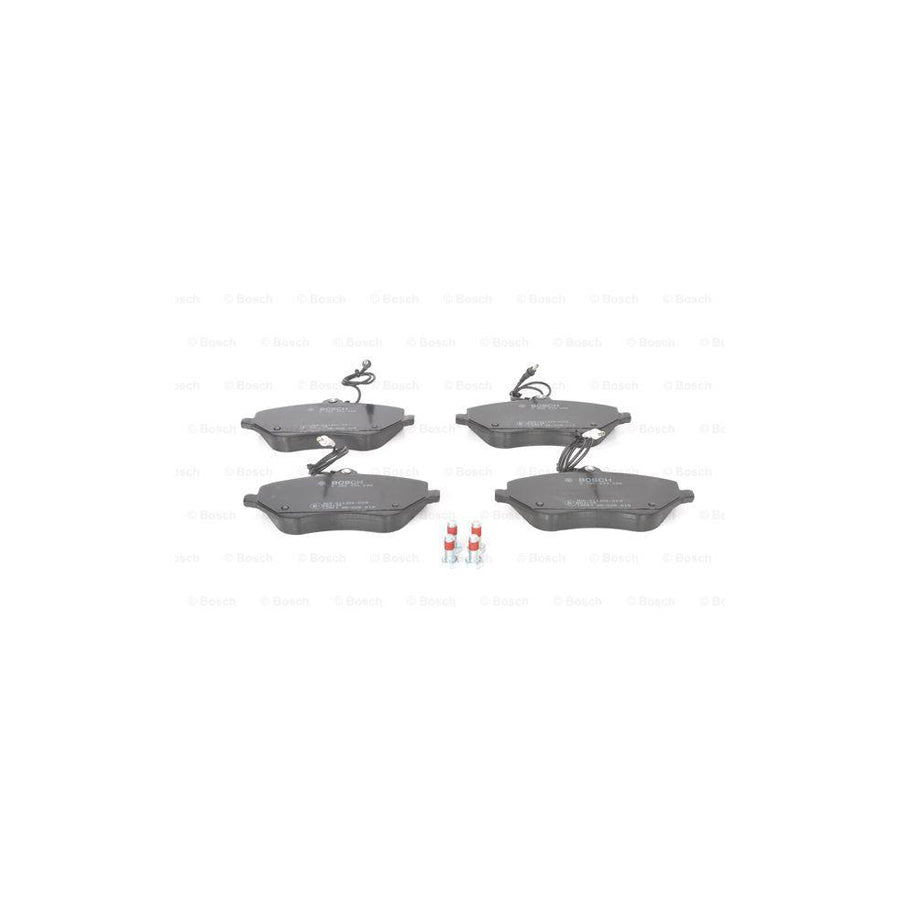 Bosch 0986494098 Brake Pad Set With Integrated Wear Sensor With Anti Squeak Plate With Bolts Screws With Accessories BP1008