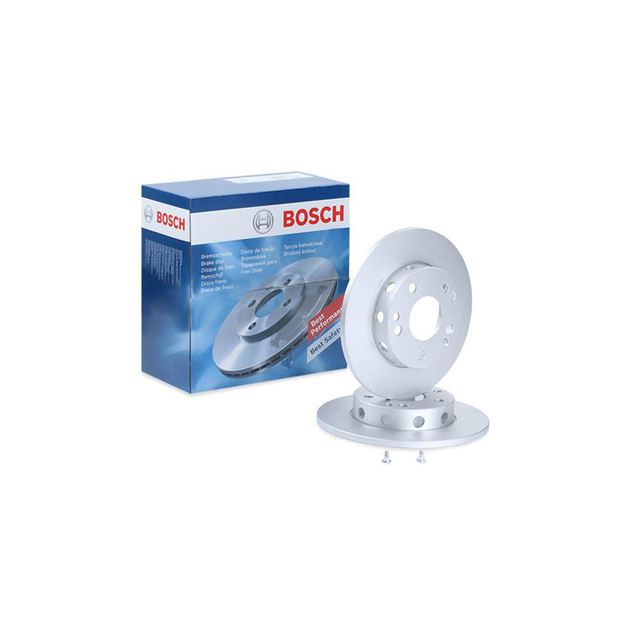 BOSCH 0 986 478 114 Brake Disc suitable for MERCEDES BENZ 190 W201 Solid Coated with bolts screws