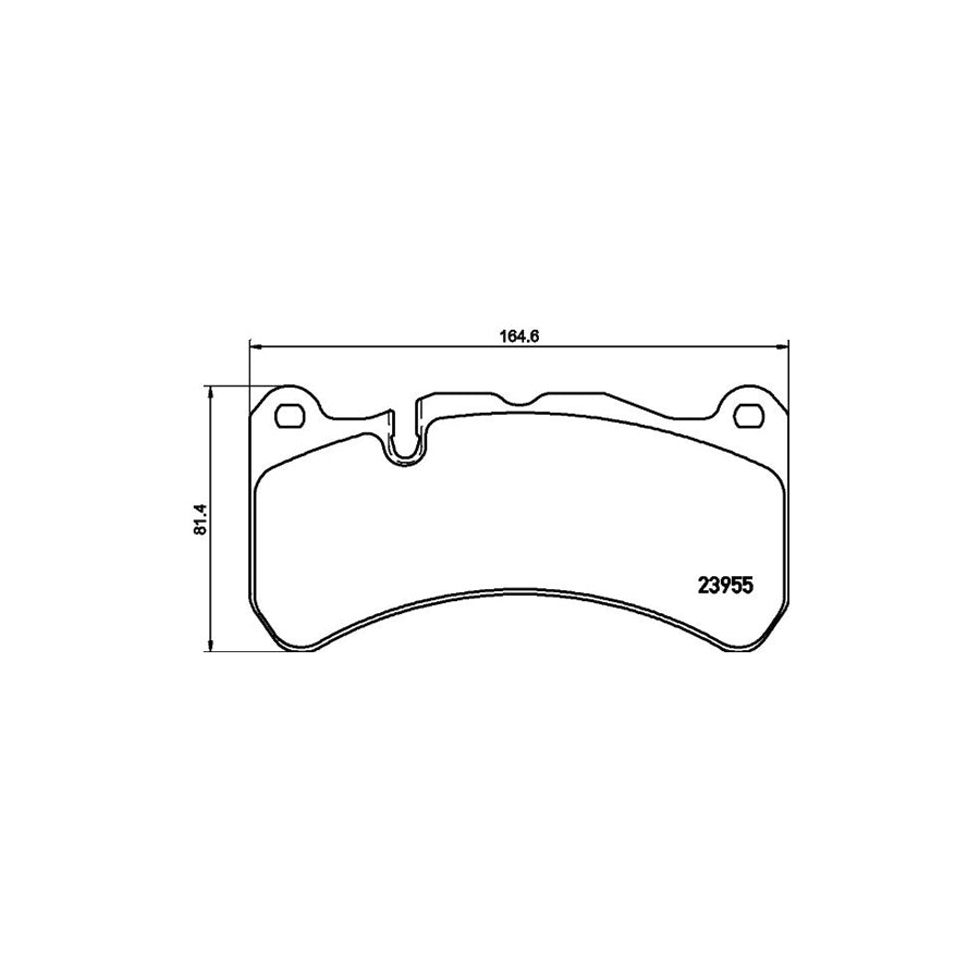 Hella 8DB 355 019 521 Brake Pad Set Prepared For Wear Indicator