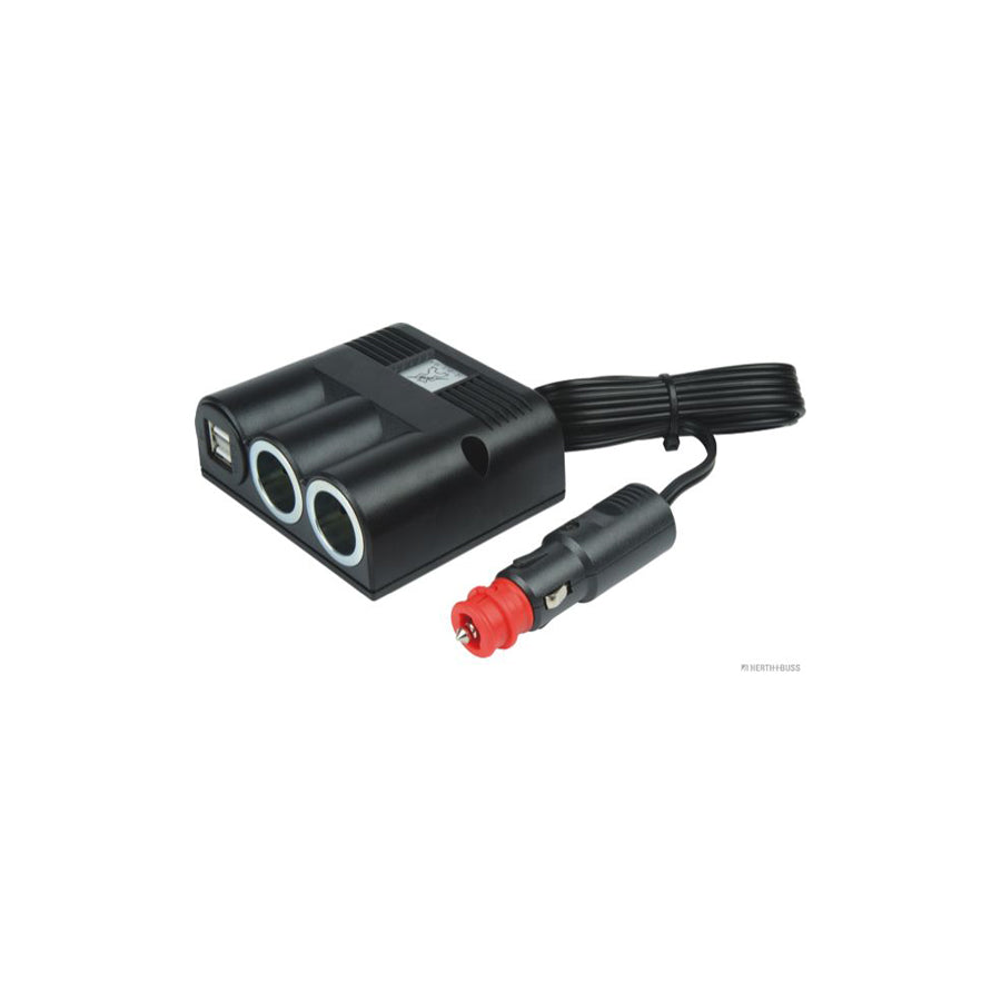 HERTH+BUSS ELPARTS 51306860 Cigarette lighter splitter Electromagnetic Compatibility (EMC), with overvoltage protection, with pipe, with plug