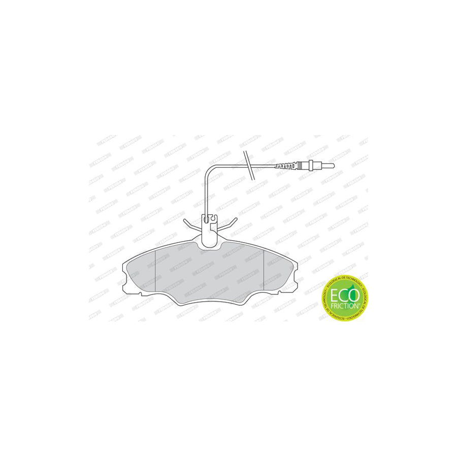 Ferodo Premier Eco Friction Fdb1062 Brake Pad Set For Peugeot 406 Incl Wear Warning Contact With Brake Caliper Screws With Accessories