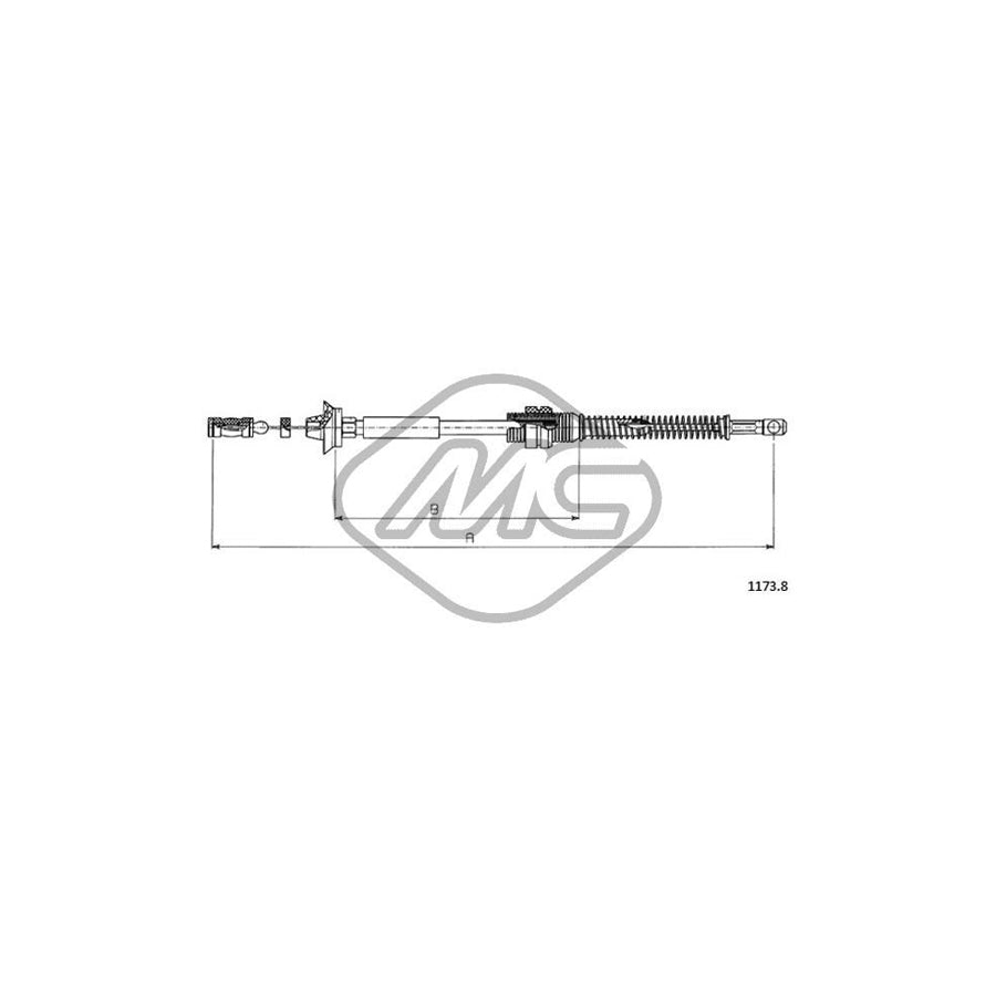 Metalcaucho 81548 Throttle Cable | Duco Car Parts UK Car Parts