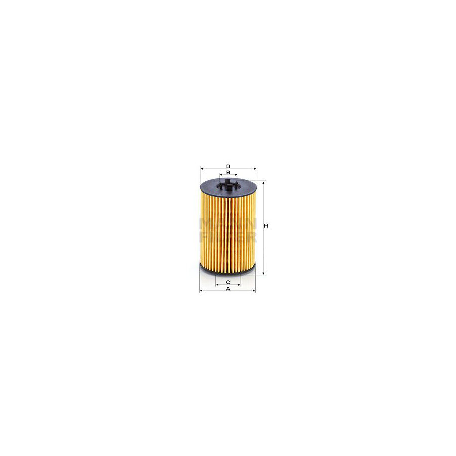 MANN-FILTER HU 7020 z Oil Filter with seal, Filter Insert