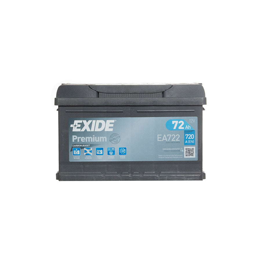 Exide Premium 100 Car Battery (72Ah) - 5 Year Guarantee