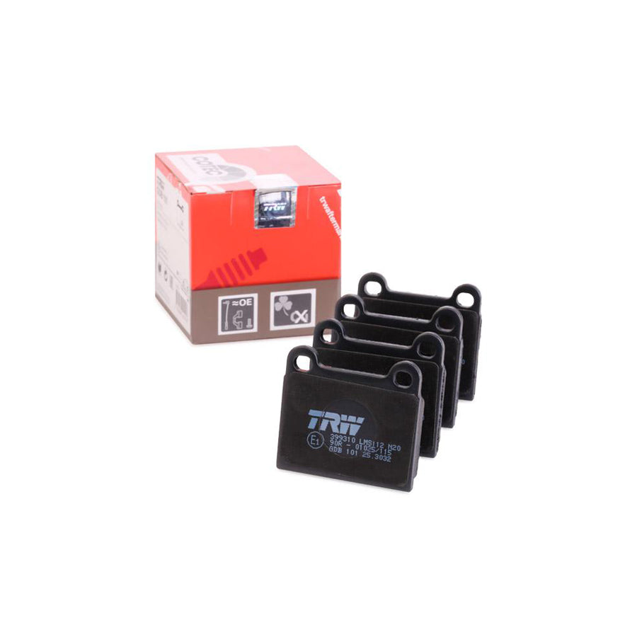 TRW Cotec Gdb101 Brake Pad Set Not Prepared For Wear Indicator