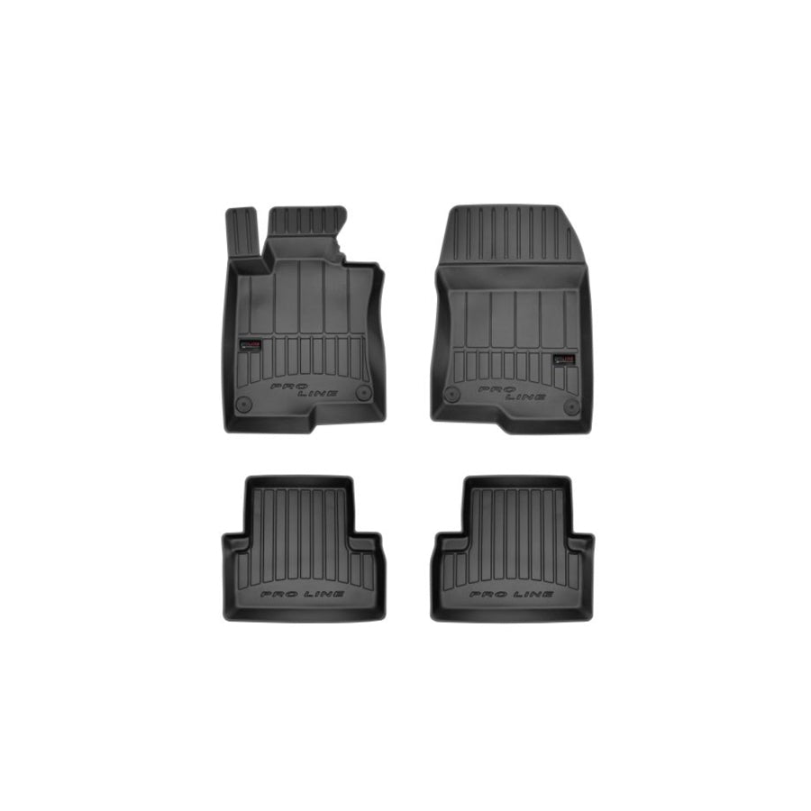 FROGUM 3D407466 Floor mat set for HONDA ACCORD Elastomer, Front and Rear, Quantity: 4, Black