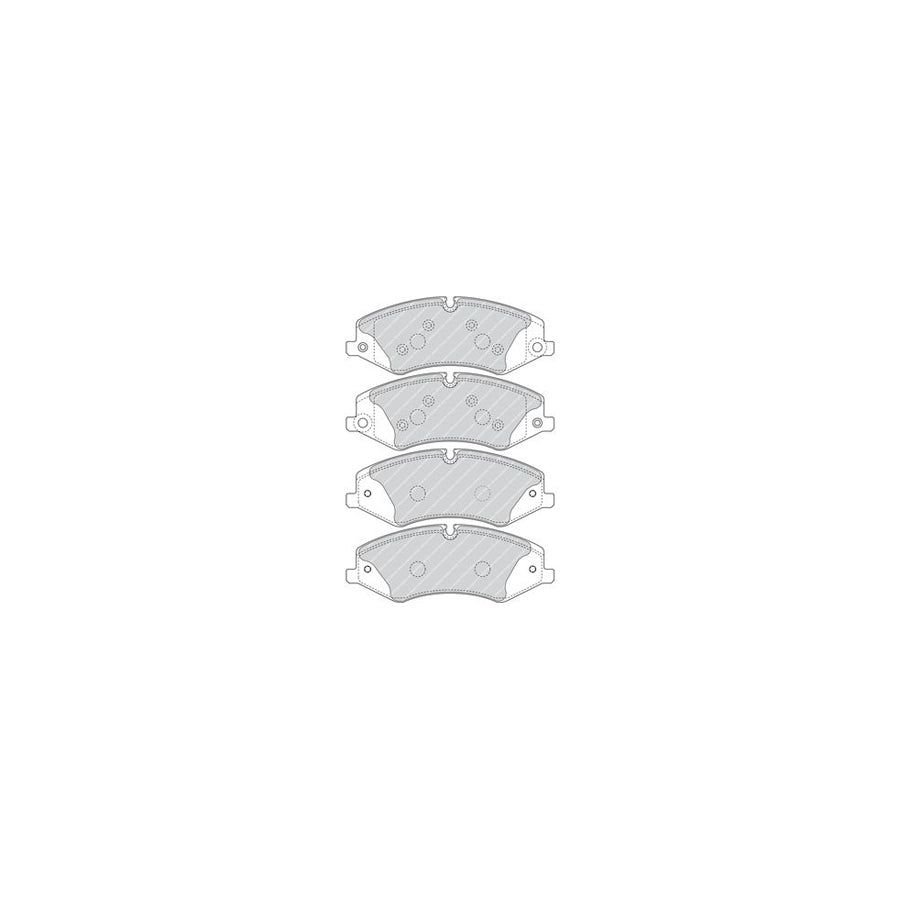 Ferodo Premier Fdb4455 Brake Pad Set Prepared For Wear Indicator With Accessories