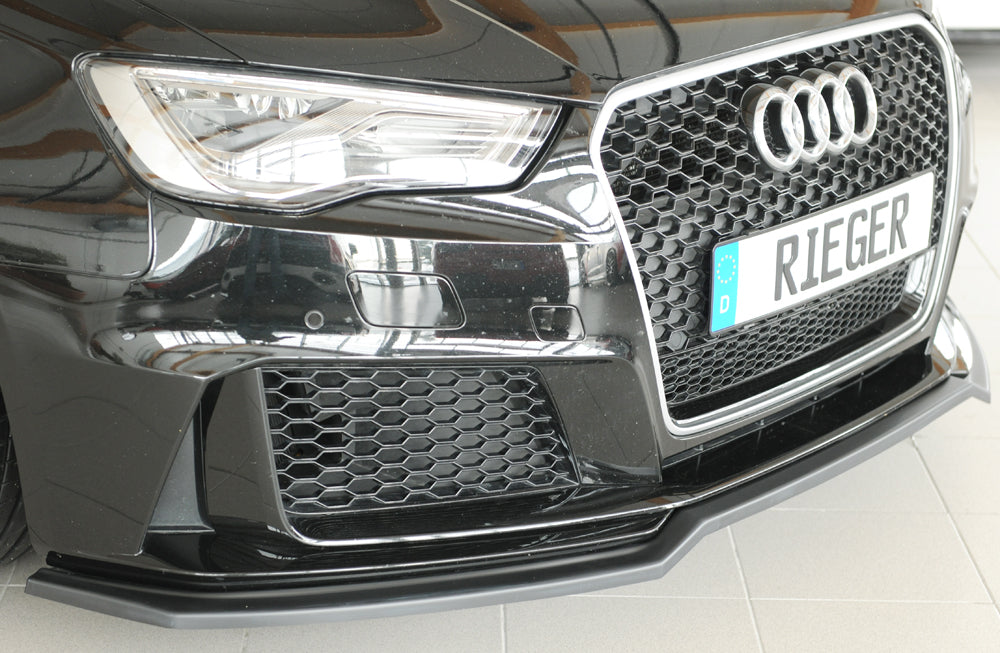 Rieger 00056828 Audi 8V RS3 Front Splitter - Matte Black