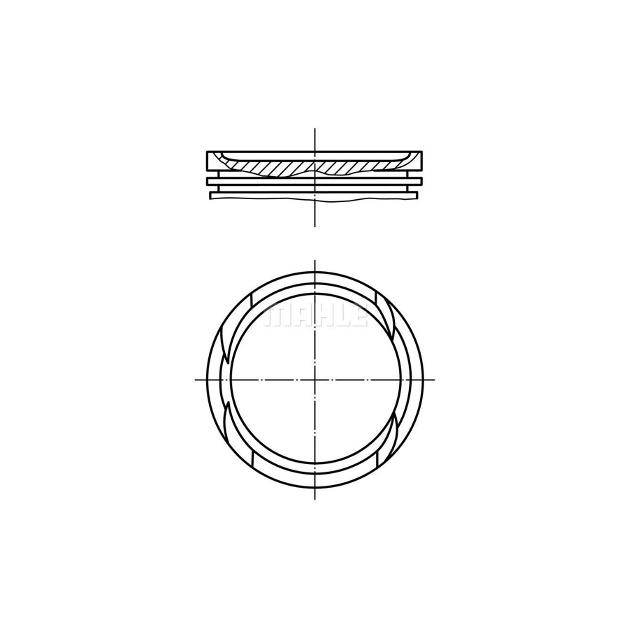 MAHLE ORIGINAL 011 PI 00112 000 Piston 72,5 mm
