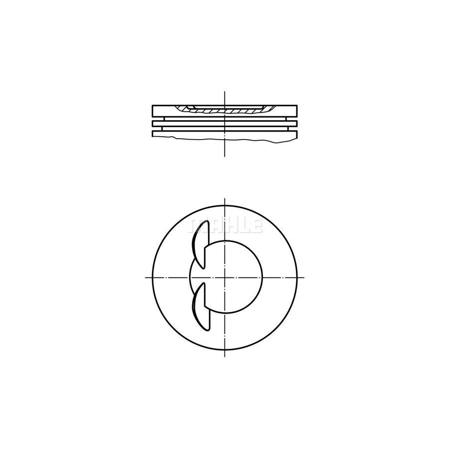 MAHLE ORIGINAL 011 70 00 Piston 81,6 mm