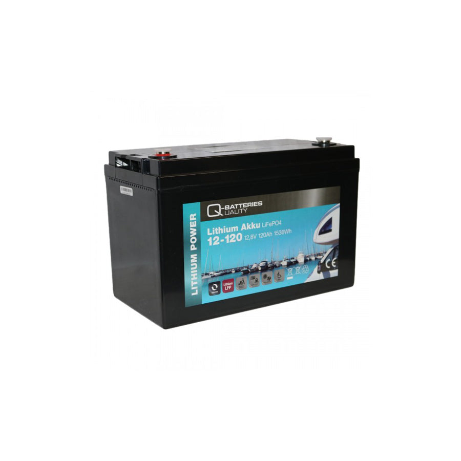 Q-Batteries Lithium Akku 12120 12.8V 120Ah 1536Wh LiFePO4