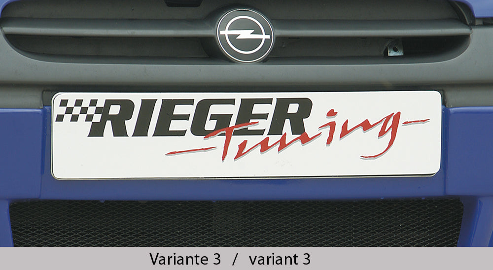 Rieger 00058811 Opel Corsa B Front Splitter - Matte Black