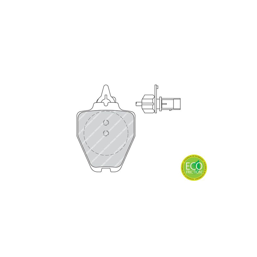 Ferodo Premier Eco Friction Fdb1709 Brake Pad Set Incl Wear Warning Contact Without Accessories