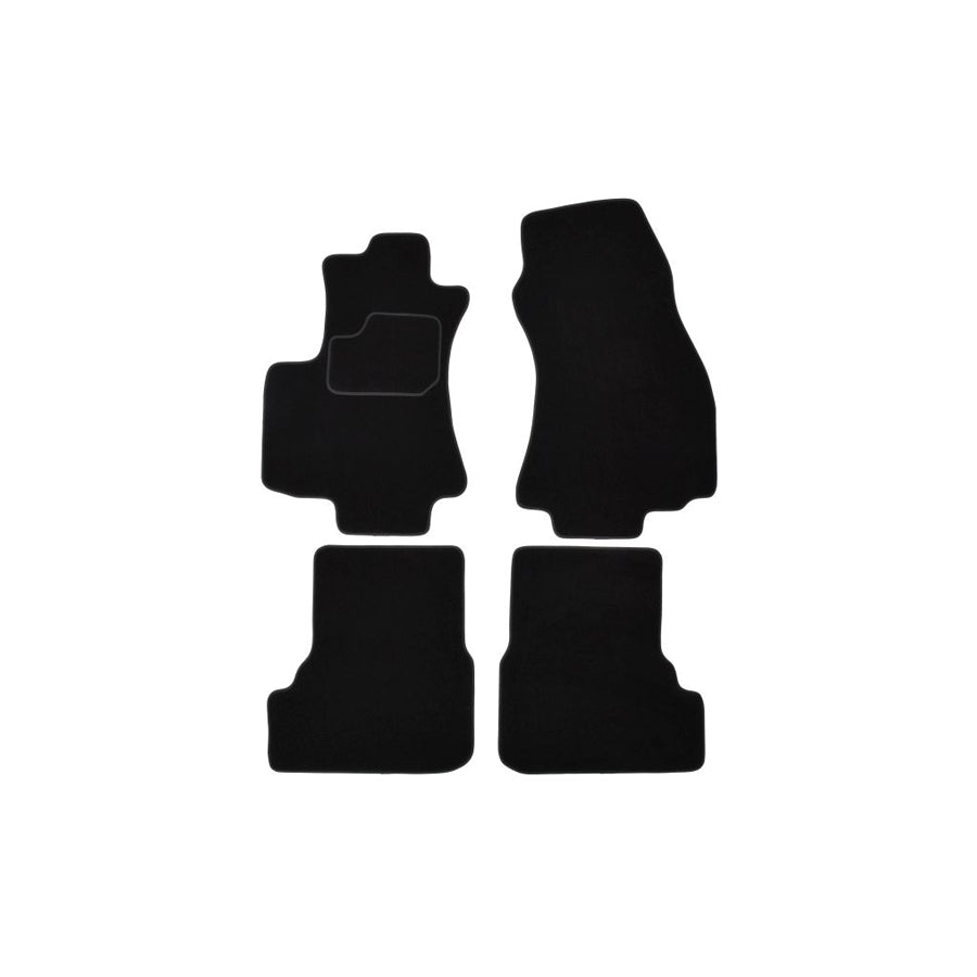 MAMMOOTH A041 OPL325 PRM 01 Floor mat set for OPEL Zafira B (A05) Textile, Front and Rear, Quantity: 4, Black