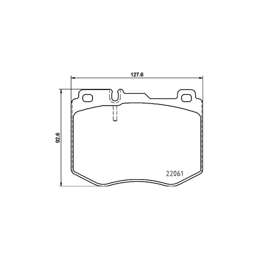 Hella 8DB 355 021 671 Brake Pad Set Prepared For Wear Indicator