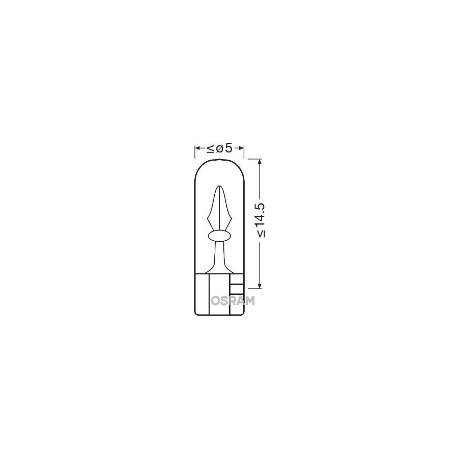 OSRAM ORIGINAL 2741 Bulb 24V 1,2W, Socket Bulb, W2x4,6d