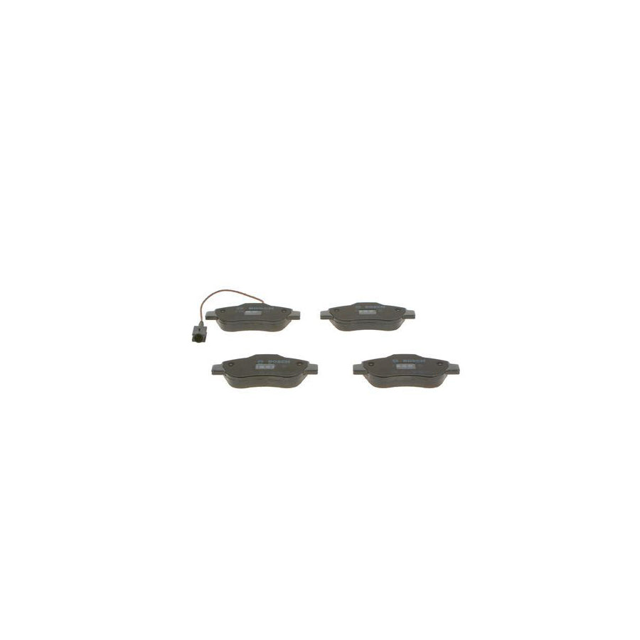 Bosch 0986495097 Brake Pad Set Incl Wear Warning Contact With Anti Squeak Plate With Mounting Manual BP1535