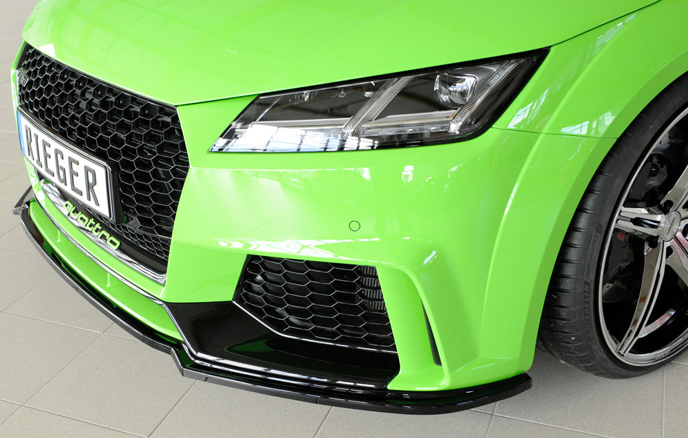 Rieger 00088174 Audi 8J1-FV 8S TTRS Front Splitter - Glossy Black