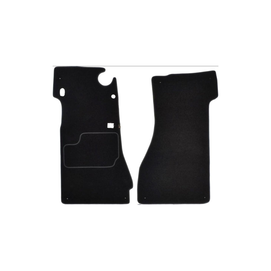 MAMMOOTH A041 MER360 PRM 01 Floor mat set Textile, Front, Quantity: 2, Black
