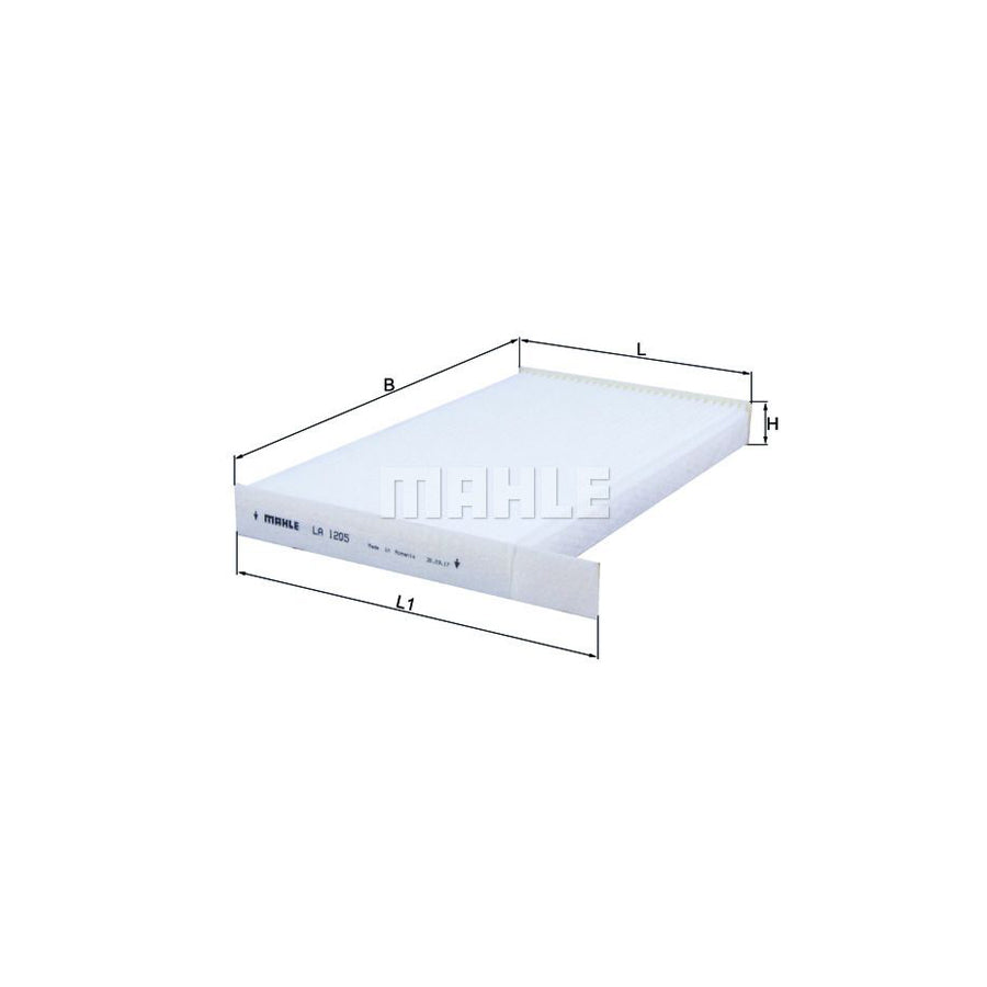 MAHLE ORIGINAL LA 1205 Pollen filter Particulate Filter