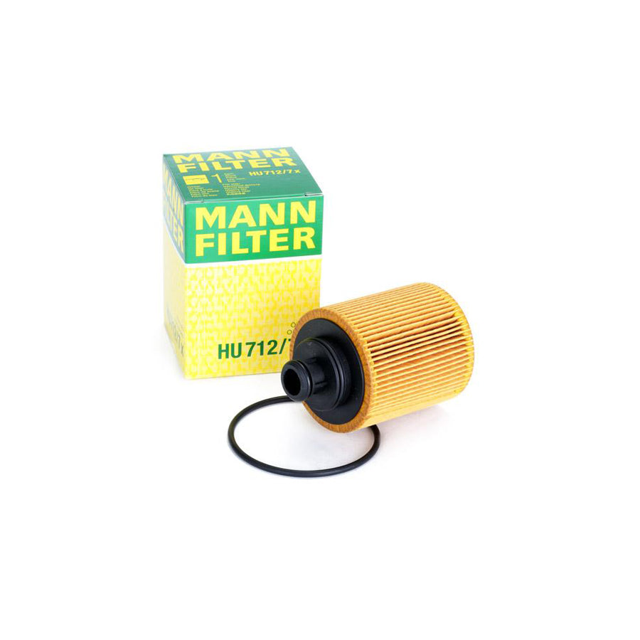 MANN-FILTER HU 712/7 x Oil Filter with seal, Filter Insert