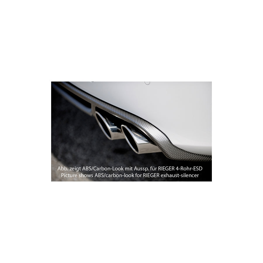 Rieger Audi B8 A4 Pre-Facelift without S-Line Exterior Diffuser