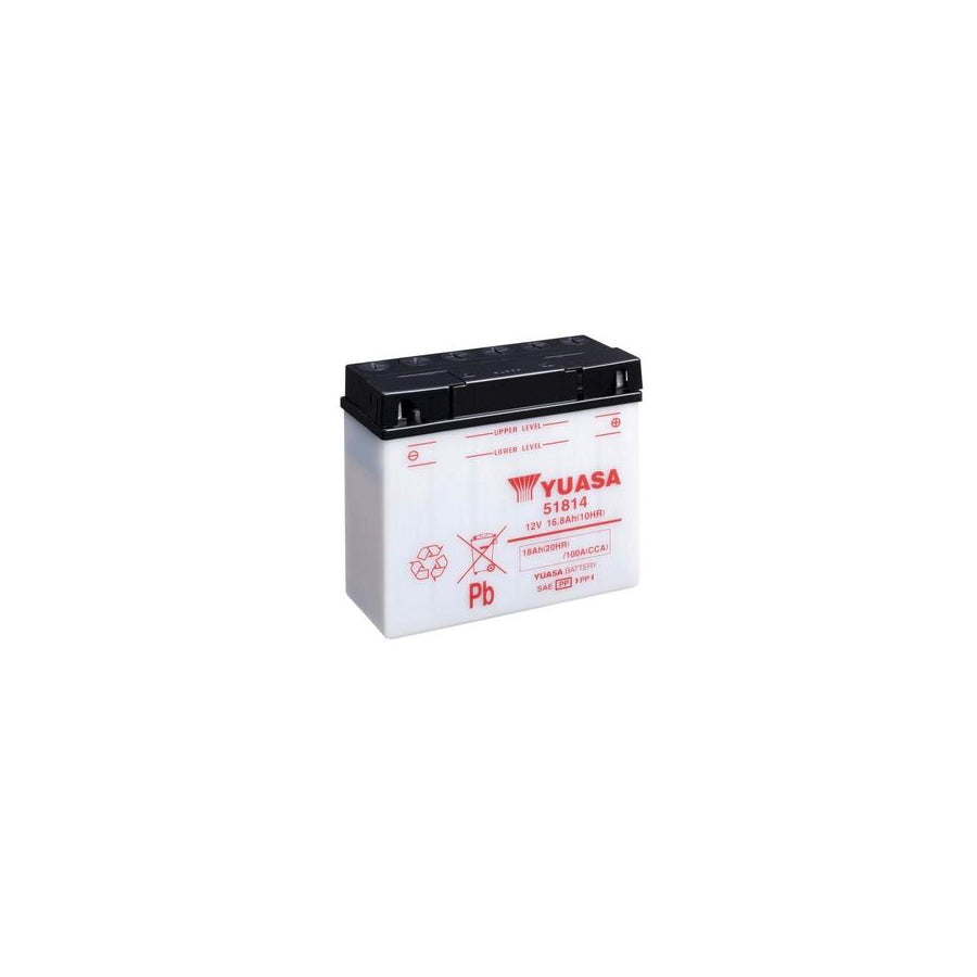 Yuasa 51814 Motorcycle Battery 12V 18Ah