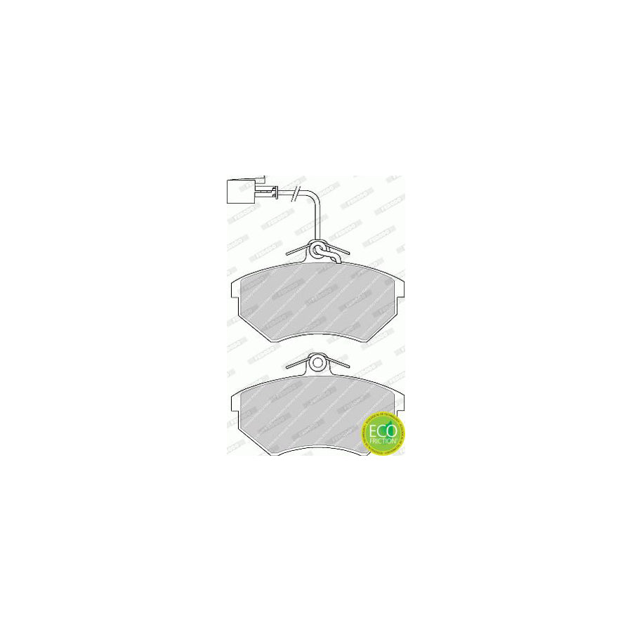 Ferodo Premier Fdb176 Brake Pad Set Not Prepared For Wear Indicator