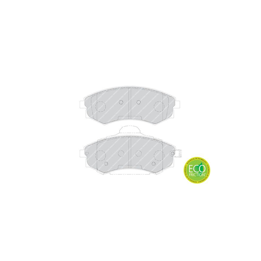 Ferodo Premier Eco Friction Fdb1737 Brake Pad Set With Acoustic Wear Warning With Accessories