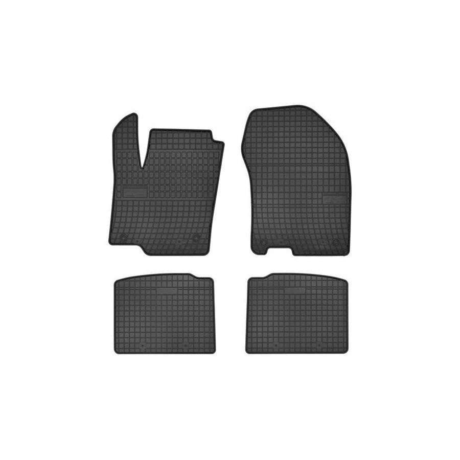 FROGUM Tailored 0605 Floor mat set for SUZUKI SX4 II S-Cross (JY) Elastomer, Front and Rear, Quantity: 4, Black, (LHD)