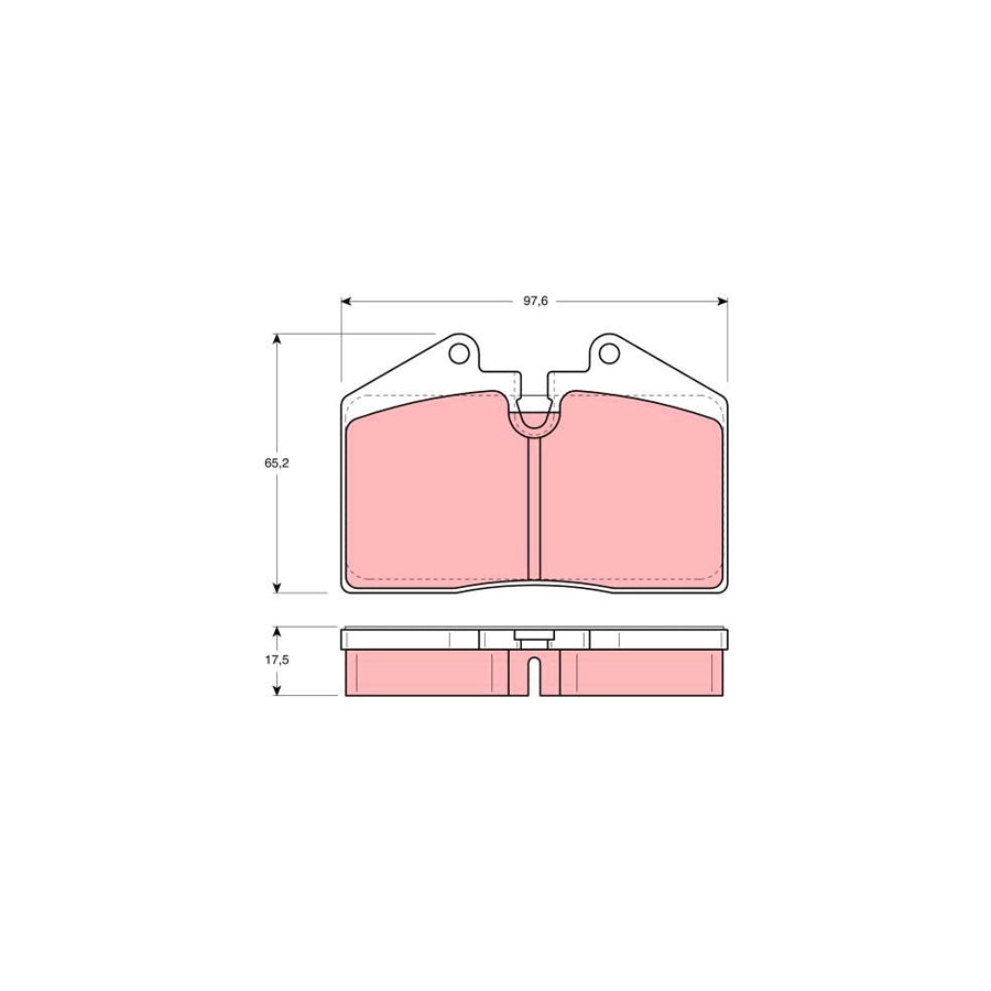 TRW Gdb379 Brake Pad Set Prepared For Wear Indicator