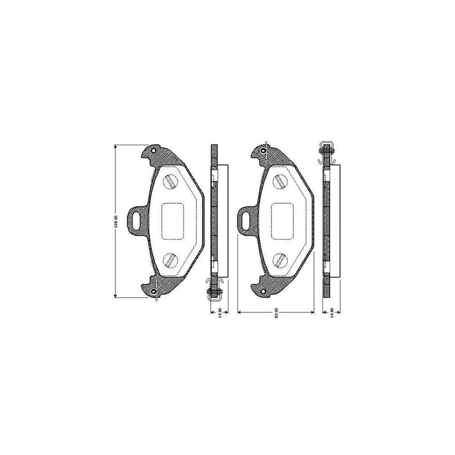Bosch 0986Tb2337 Brake Pad Set For Renault Laguna Excl Wear Warning Contact With Accessories