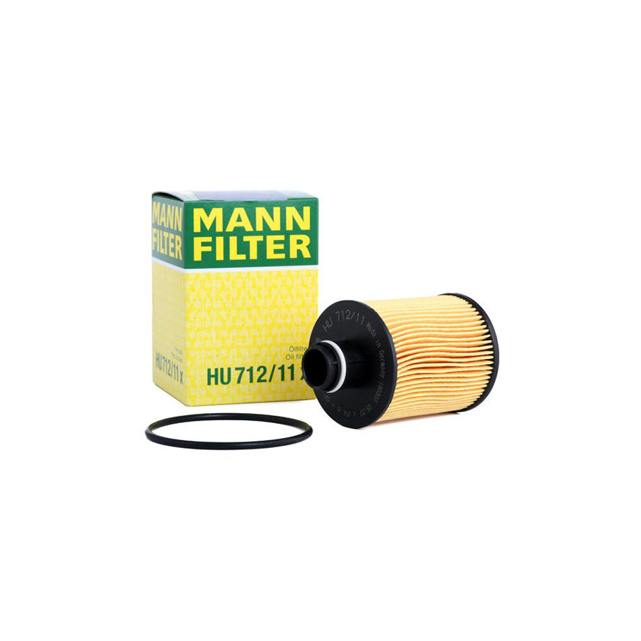 MANN-FILTER HU 712/11 x Oil Filter with seal, Filter Insert