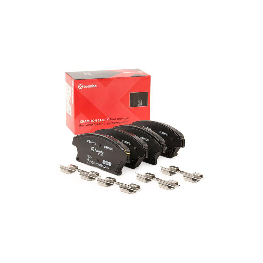 Brembo P 59 077X Brake Pad Set With Acoustic Wear Warning