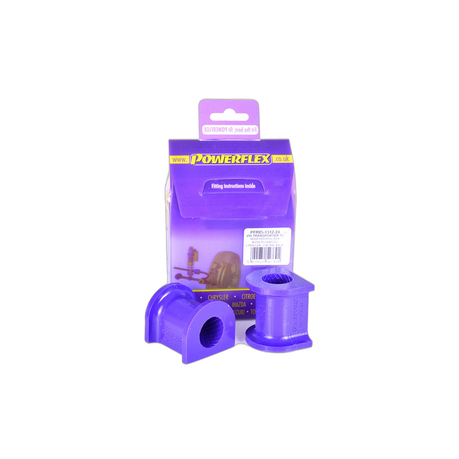 Powerflex PFR85-1312-24 VW Rear Anti Roll Bar Bush To Chassis 24mm (Inc. T6 & T5 Transporter) | Duco Car Parts UK Car Parts