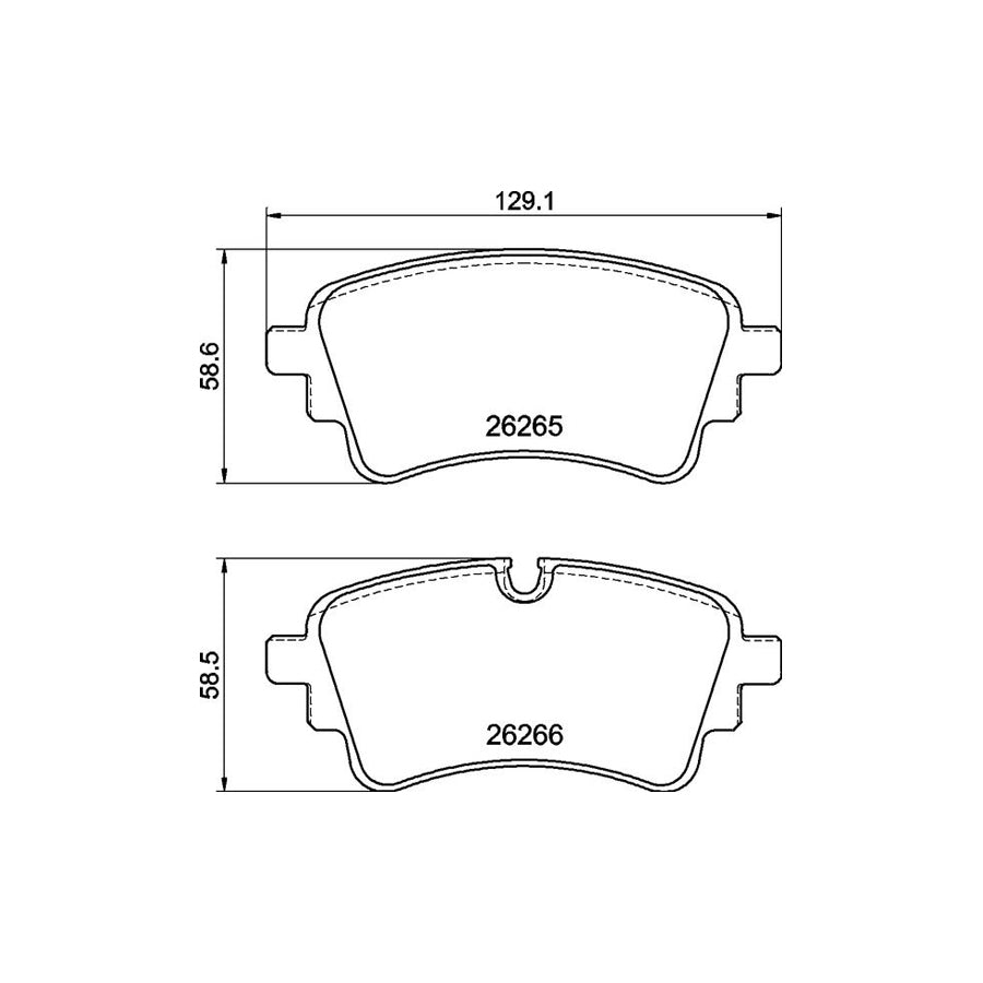 Brembo P 85 185 Brake Pad Set Prepared For Wear Indicator With Anti Squeak Plate With Brake Caliper Screws With Accessories