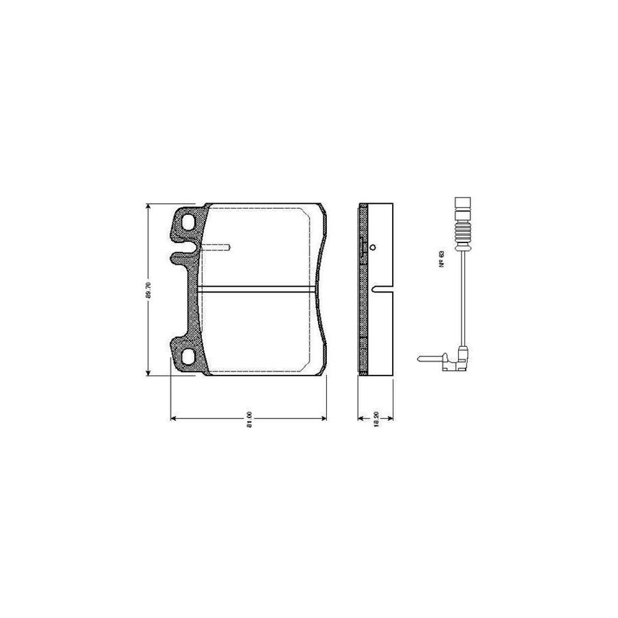 Bosch 0986Tb2682 Brake Pad Set Suitable For Mercedes Benz S Class Saloon W140 Excl Wear Warning Contact