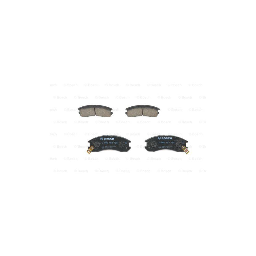 Bosch 0986493790 Brake Pad Set With Acoustic Wear Warning BP802