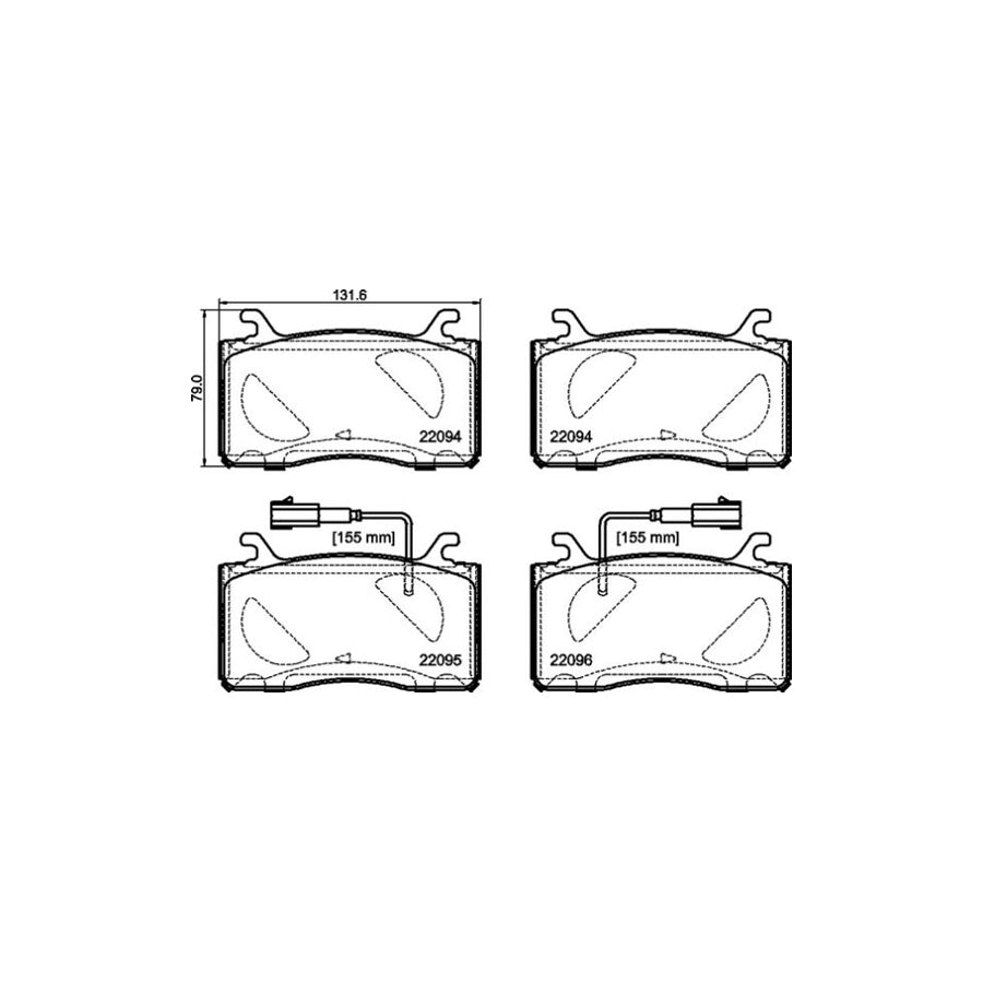 Brembo P 23 187 Brake Pad Set