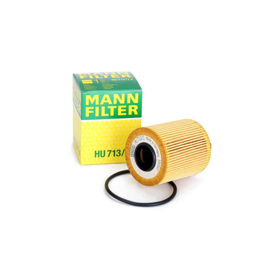 MANN-FILTER HU 713/1 x Oil Filter with seal, Filter Insert