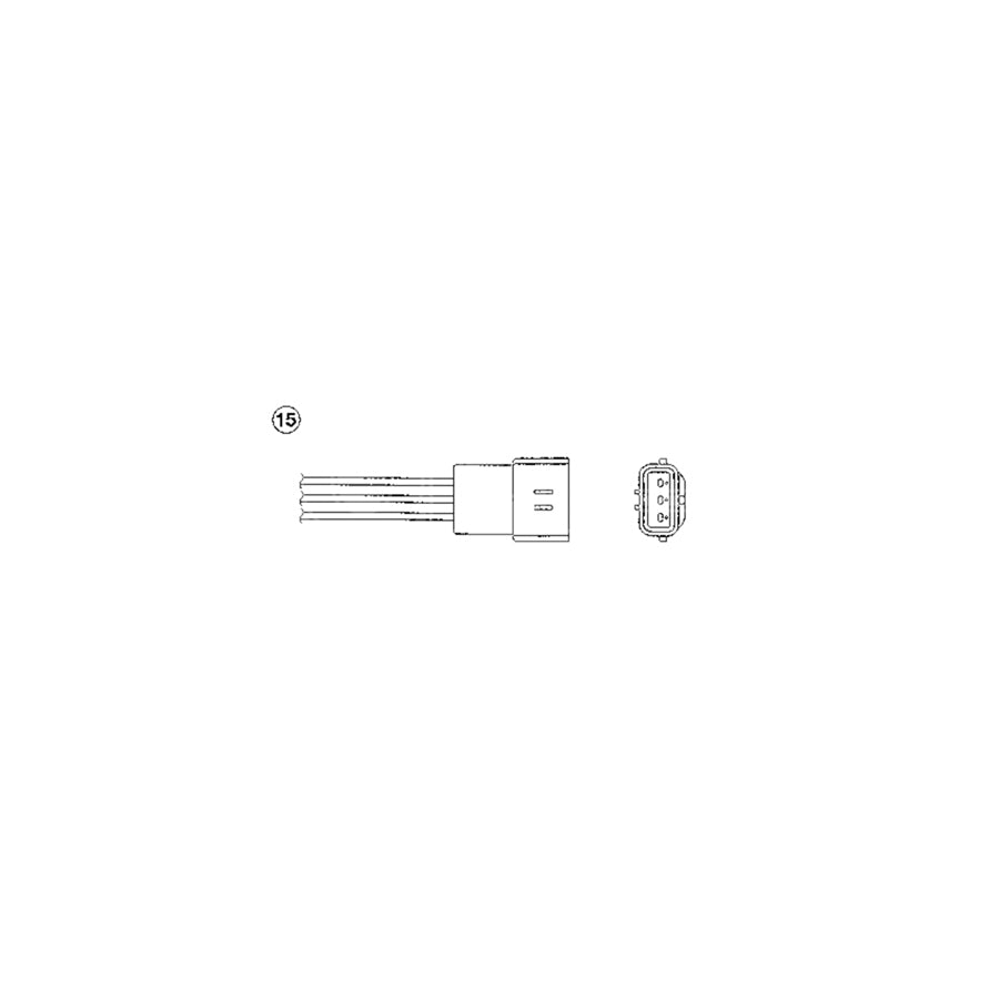 NTK Lambda Sensor / O2 Sensor (NGK 0177) - OZA73-F1
